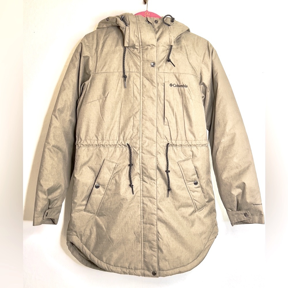 Columbia Women's Beige Hooded Ski Jacket
